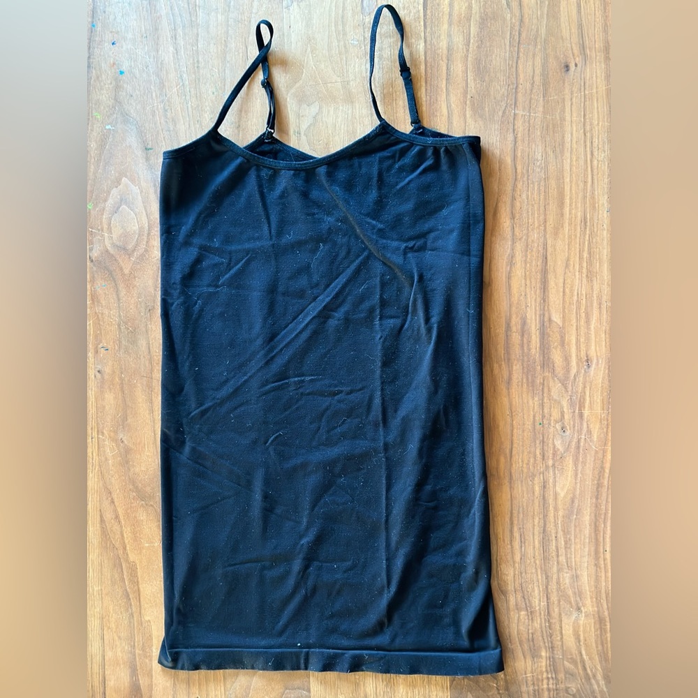 A pea in the pod // maternity nylon and spandex Cami // Black // medium